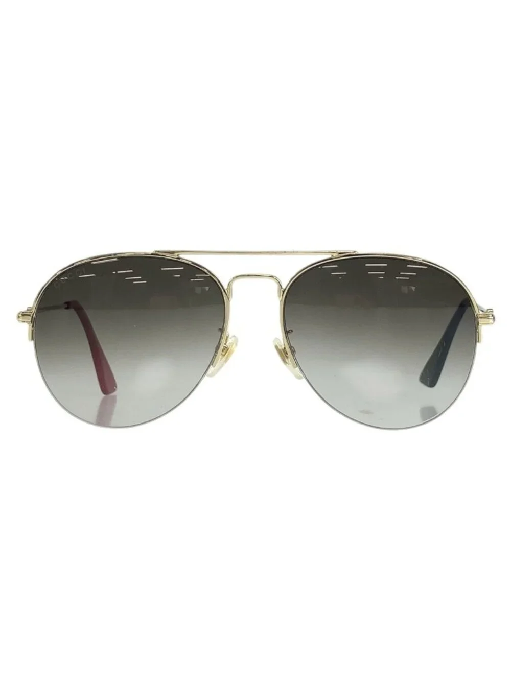 Gucci Gold Gray Metal 007 56 Sunglasses Eyewear